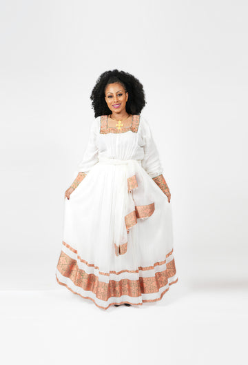 Ethiopian traditional dress |zuria| - Shop Kemis